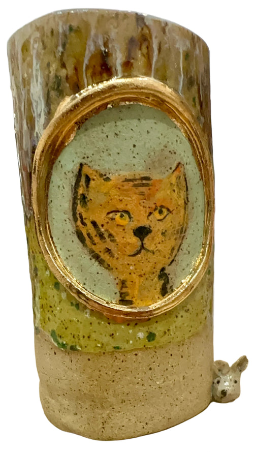 Cat and Mouse vase