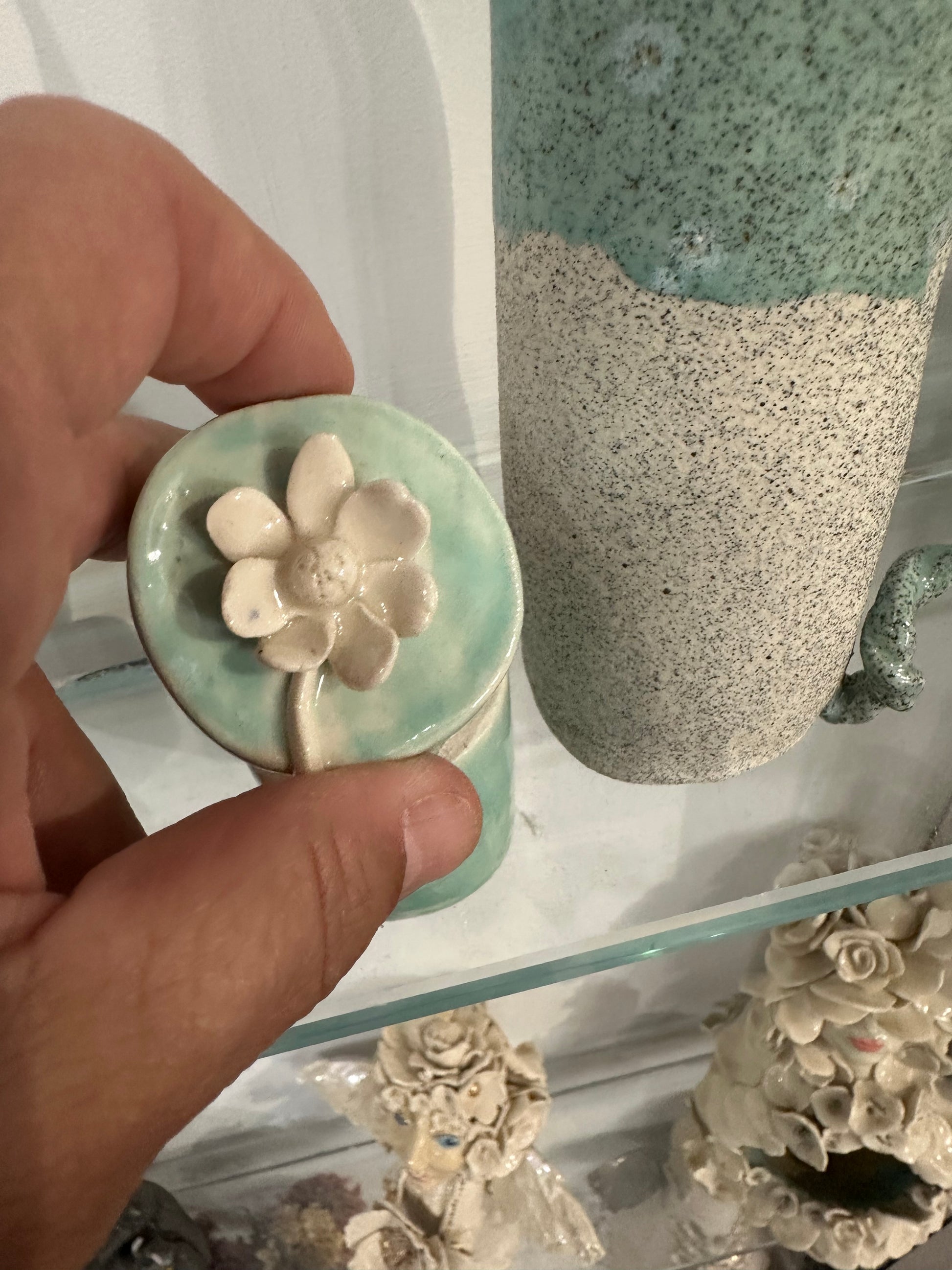Green celadon and porcelain box 2